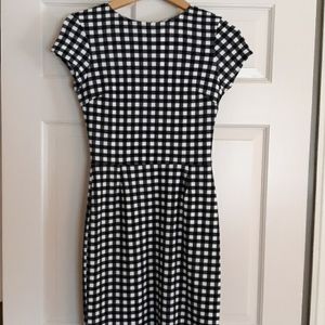 Black and white gingham dress